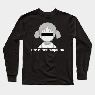 Mio Chan - Life is not daijoubu - series 1 - white Long Sleeve T-Shirt